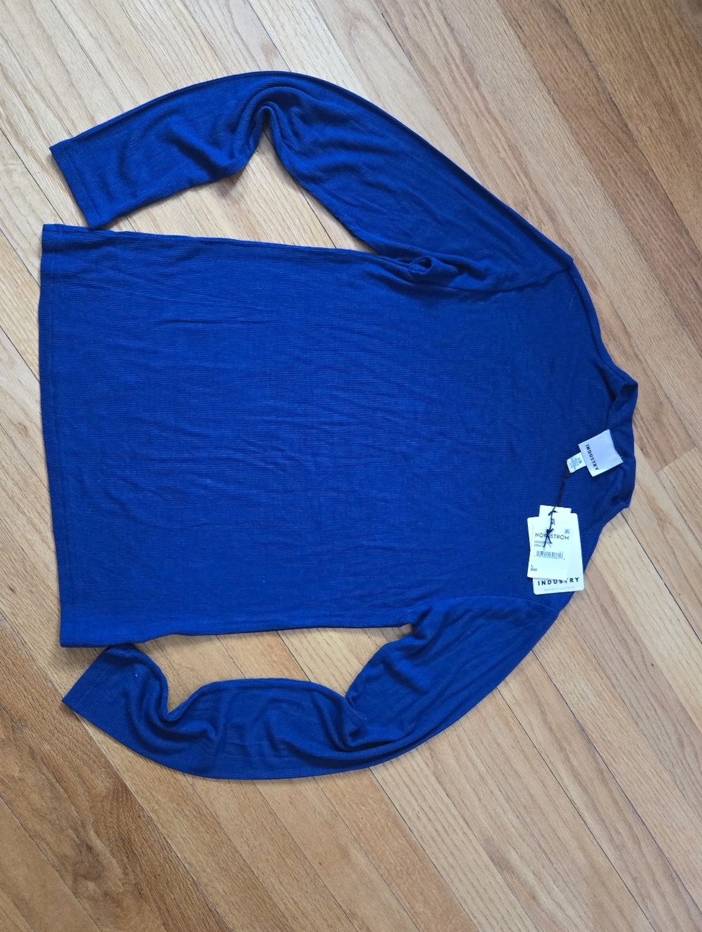 NWT Industry Republic Clothing Blue Long Sleeve Mock neck top